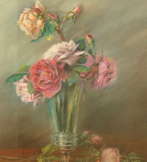 Vaso con rosas