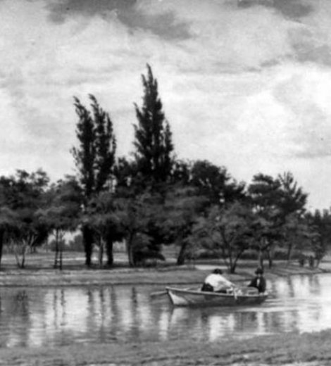 Paisaje o Lago de Palermo